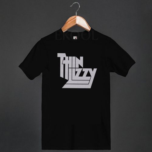 Thin Lizzy Drink WIll Flow Logo T-Shirt Rock Band Merch Skid Row