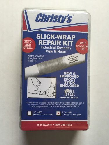 Christy&#039;s pipe repair kit slick-wrap 3&#034;x 108&#034; industrial strength pipe hose for sale