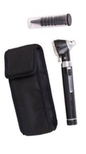Black Mini Otoscope Pocket Fiber Optic Medical Diagnostic