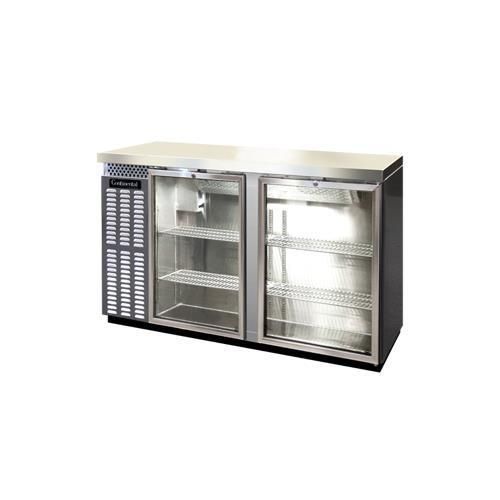 Continental refrigerator bbc59s-ss-gd back bar cabinet, refrigerated for sale