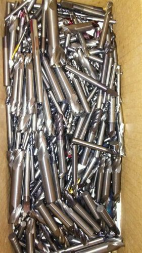 22--LBS USED SOLID CARBIDE END MILLS AND DRILLS  SCRAP
