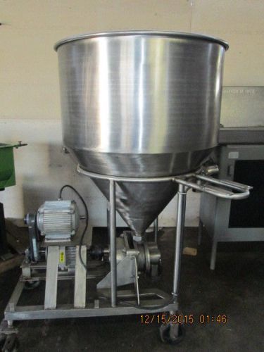 STAINLESS MEAT GRINDER WITH LARGE FEEDING FUNNEL TANK