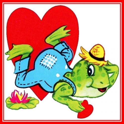 30 Custom Valentine Frog Art Personalized Address Labels
