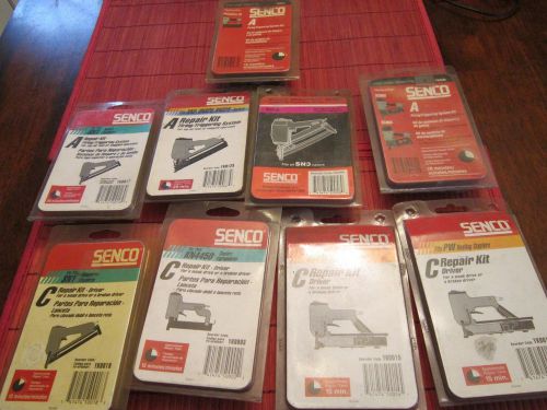 Lot Of 9 SENCO  Repair Kits A kits and C kits new in package