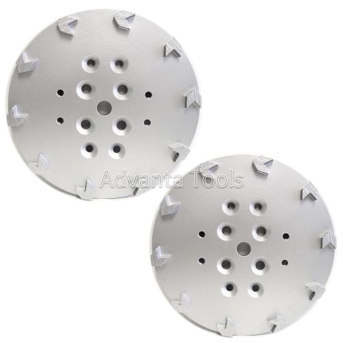 2pk 10” concrete grinding head for edco blastrac grinders-10 arrow-seg supreme for sale