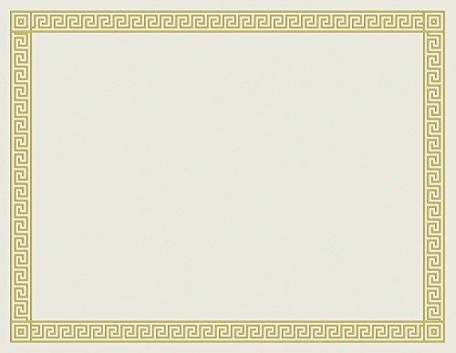 Great Papers! Channel Border Foil Certificate, 12 Count, 8.5&#034;x11&#034; (963070)