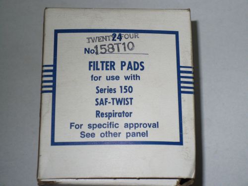 US Safety 158T10 Replacement Filter Pads, Package of 24, New