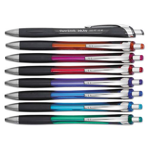 InkJoy 550 RT Ballpoint Retractable Pen, 1.0 mm, Assorted, 8/Pack