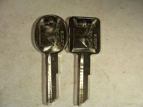 2 sets  oem  amc  gm    1971 - 1986 key blank  with knockout in plase  uncut for sale