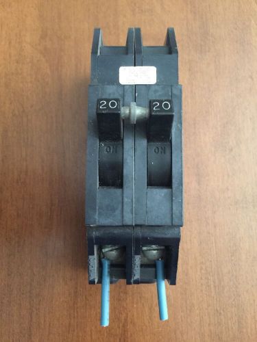 Zinsco sylvania 20 amp qc20 120/240 v.a.c. type q 2 pole circuit breaker for sale