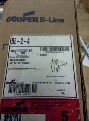 Cooper b-line be-2-4 (lot of 95) flange beam fasteners 1/8&#034;-1/4&#034; for sale