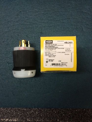 Hubbell Insulgrip Twist-Lock Plug HBL2431. New In Box.