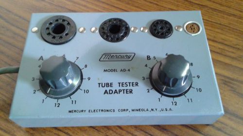 Mercury tube tester socket panel adaptor