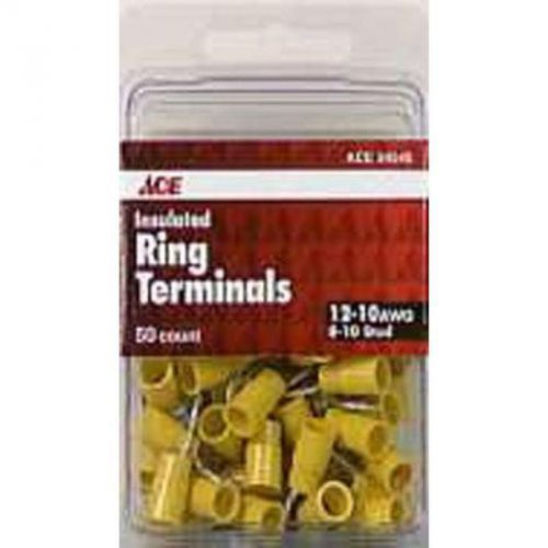 50Pk Insulated Ring Terminal ACE Wire Connectors 34545 082901345459