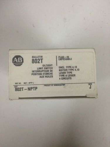 BRAND NEW IN BOX Allen Bradley 802T-NPTP Series J Oiltight Limit Switch