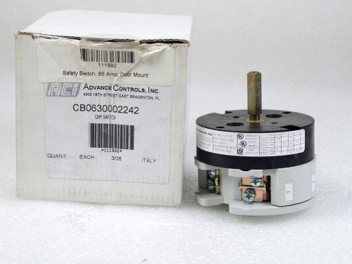 ADVANCE CONTROLS CB0630002242 CAM SAFETY SWITCH 85 AMP DOOR MOUNT