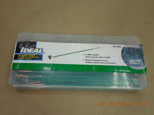 IDEAL 30-3399 Grounding Pigtail with Screw,Green Solid 12 AWG (box of 98)