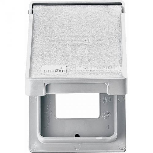 Decorative non-metallic weatherproof outlet cover, 4-3/4&#034; l x 2.95&#034; w s2966w-sp for sale
