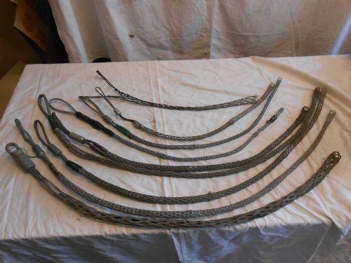 Lot of used wire mesh  cable pullers kellem &amp; ? for sale