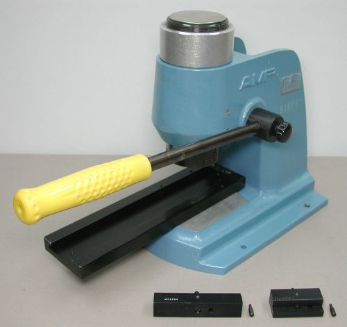 Amp 91085-2 manual arbor frame assembly press w/ 126328-3 slide &amp; upper tooling for sale