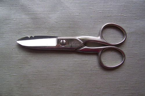 KLEIN TOOLS Chicago USA Electrician SCISSORS 2100-7 STRIPPING NOTCHES Electrical