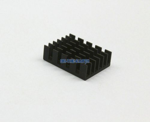 50 Pieces 19*14*6mm Aluminum Heatsink Radiator Chip Heat Sink Cooler / Black