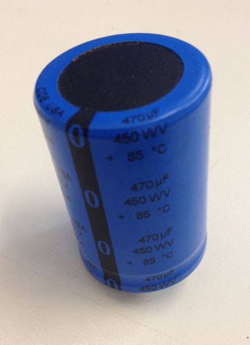 Cornell Dubilier CDE 380LX 470uF 450V 85C Electrolytic Capacitor
