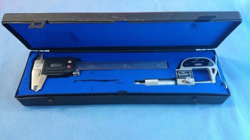NSK 0-1&#034; Micrometer External &amp; Electronic Digital Caliper 950-201 Max -6 in Box