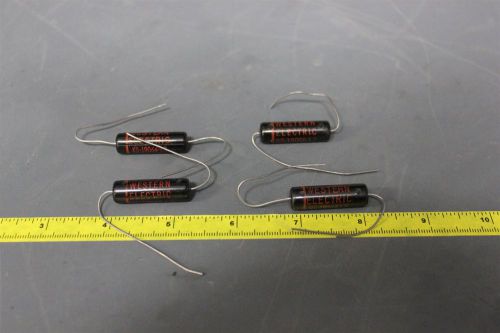 4pcs NEW WESTERN ELECTRIC BLACK BEAUTY CAPACITORS .013 220VDC 160P(S15-1-2A)