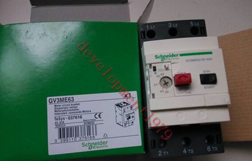 1PC New Schneider Telemecanique Motor Circuit Breaker GV3-ME63 40-63A