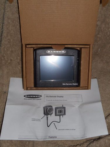 NEW IN IT&#039;S BOX WITH CUT SHEETS  BANNER RD35 iVu REMOTE SENSOR DISPLAY PANEL,