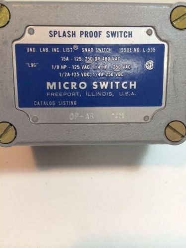 Micro switch op-ar splash proof switch for sale