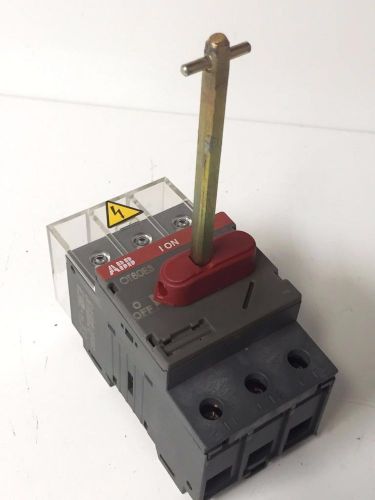 Abb ot80e3 disconnect switch 80a 415v 3p used working for sale