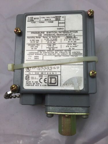 SQUARE D 9012GDW5 Pressure Switch
