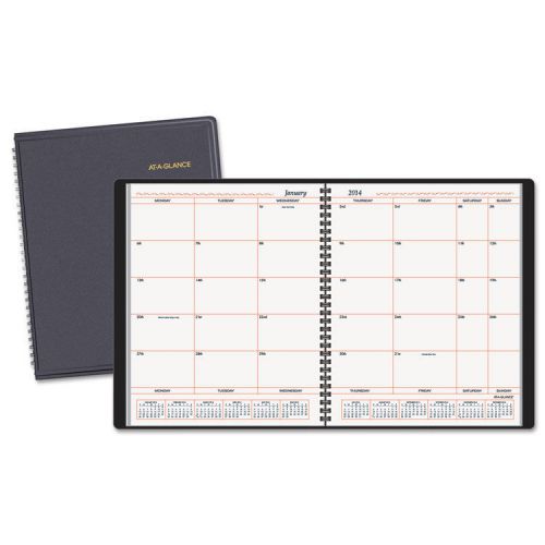 AT-A-GLANCE Monthly Planner In Business Week Format, 8 X 10, White, 2016