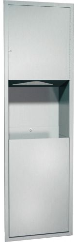American Specialties Recessed Paper Towel Dispenser and Waste Receptacle