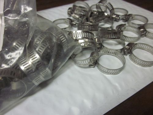 50pc 1&#034; clamp stainless steel hose clamps 5/8&#034; - 1&#034; goliath industrial tool for sale