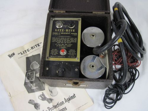Vintage lite-rite floor &amp; equipment tester, model f, by w.e. anderson, inc....mz for sale