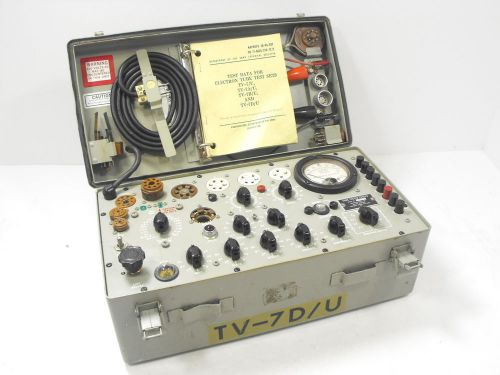 US Army TV-7D/U Mutual Conductance Tube Tester Mfd. By Multiplex West VINTAGE