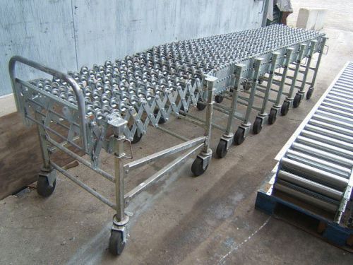 Nestaflex 376 31&#039; Heavy Duty Gravity Steel Skate Roller Conveyor - 24&#034; wide