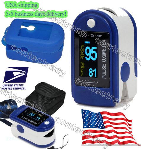 USA STOCK!OLED FDA Finger Pulse Oximeter Fingertip Oxygen Monitor SPO2 PR,rubber