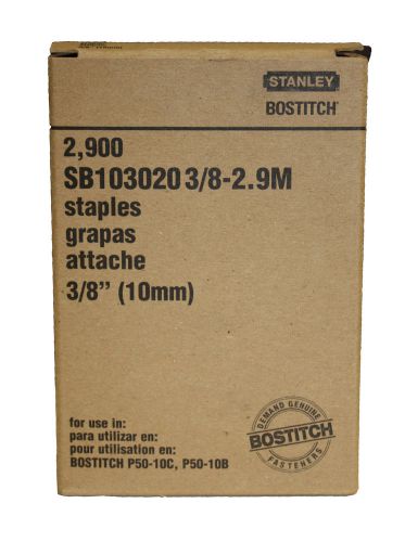Bostitch SB103020/ 3/8-2.9M Staples 3/8&#034; Length, 2,900 per Box
