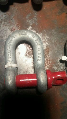 Crosby 4 ton shackle 3/4 in for sale