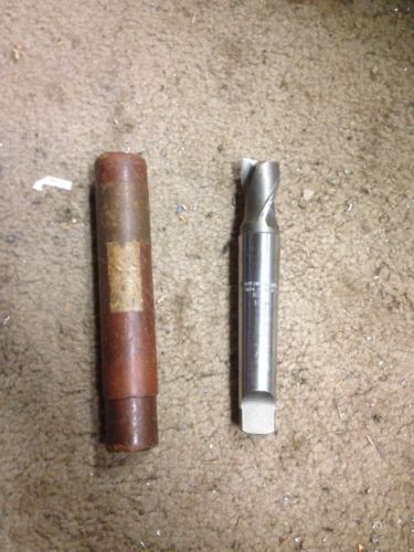 Brown &amp; sharpe 9 taper end mill jig bore union twist 1&#034; machinist tool box find for sale