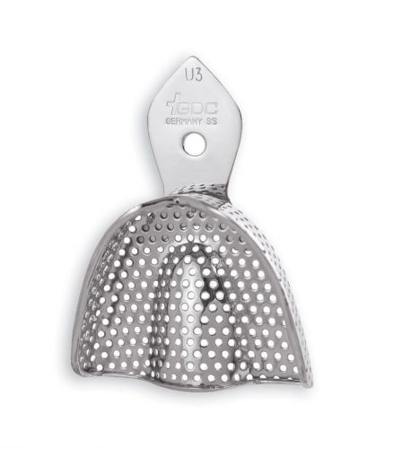 Dental impression trays dentulous perforated upper # 3  itrldpu3 for sale