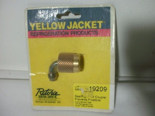 New Ritchie Yellow Jacket 19209 Quick Coupler 1/4” SealRight 90° Male Flare