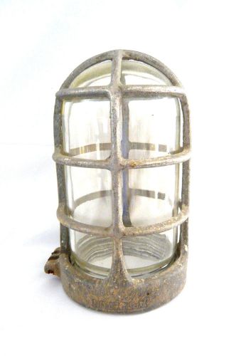 MINT Vintage Threaded Globe Guard Appleton Form 100 Glass Cage