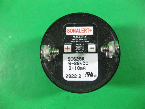 Sonalert Mallory 6-28 VDC 3-18 mA -- SC628R -- New