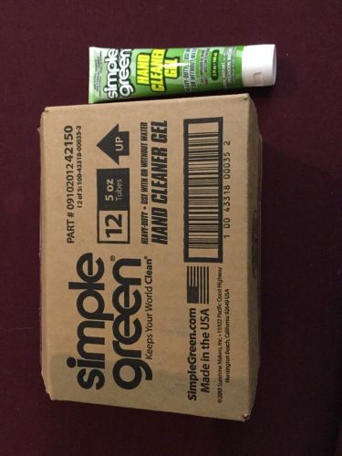 Sunshine Makers 42150 Simple Green Hand Cleaner Gel 12- 5 fl. oz. Tubes