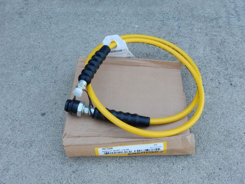Enerpac hc-7206 thermo-plastic high pressure hydraulic hose 3/8&#034; npt 6&#039; ch-604 for sale